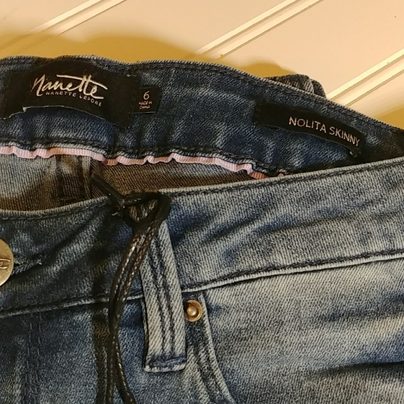 Nanette Lepore Nolita Skinny π Embroidered Jeans - Picture 5 of 13